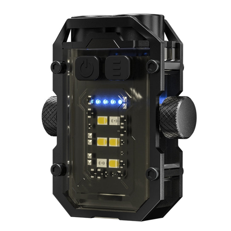 E-SMARTER YSD01PRO Mini Keychain Light Decompression Fingertip Gyro Bottom Magnetic Multi-Speed Adjustable Cap Clip Lights