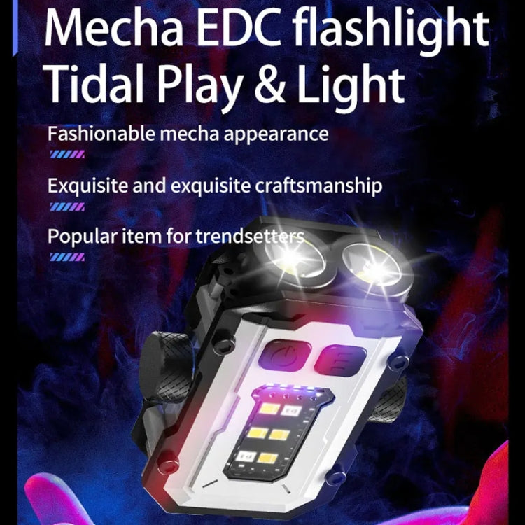 E-SMARTER YSD01PRO Mini Keychain Light Decompression Fingertip Gyro Bottom Magnetic Multi-Speed Adjustable Cap Clip Lights