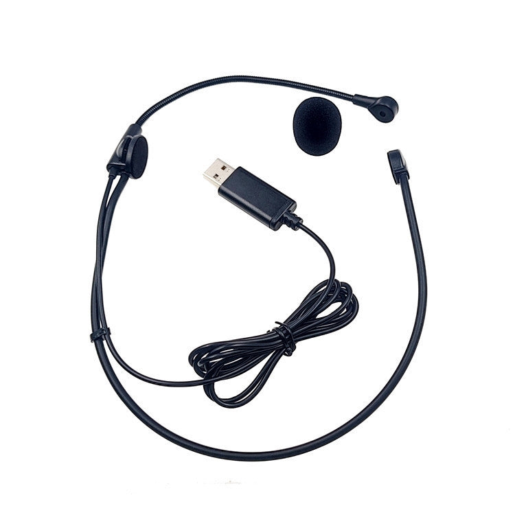 Online  Class Talk Game Voice USB Headset Microphone - 1m