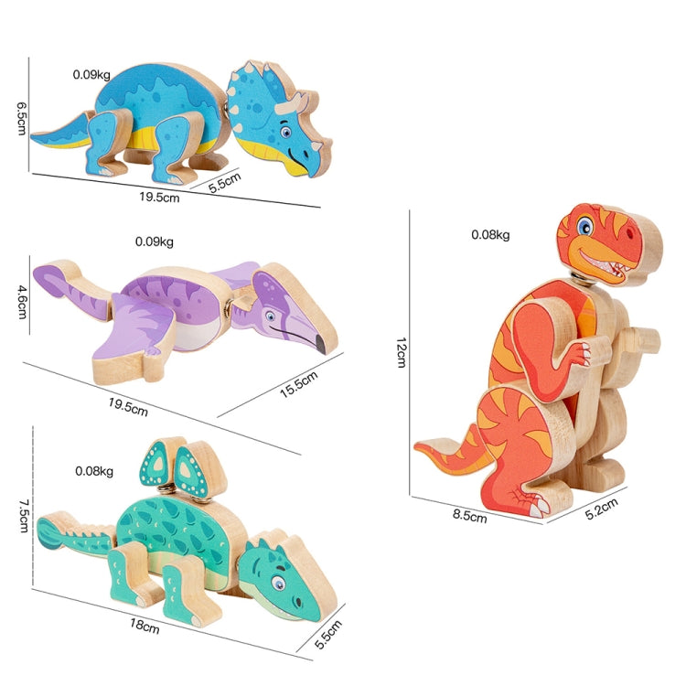 DIY Three-dimensional Cartoon Animal Wooden Assembly Building Blocks