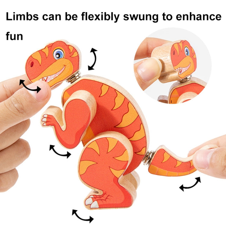 DIY Three-dimensional Cartoon Animal Wooden Assembly Building Blocks