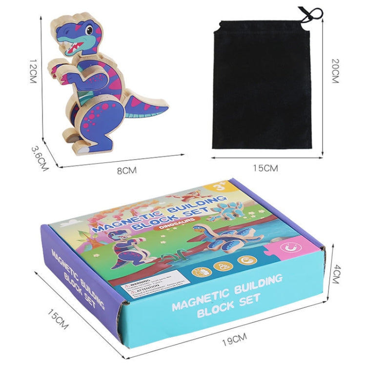 DIY Three-dimensional Cartoon Animal Wooden Assembly Building Blocks