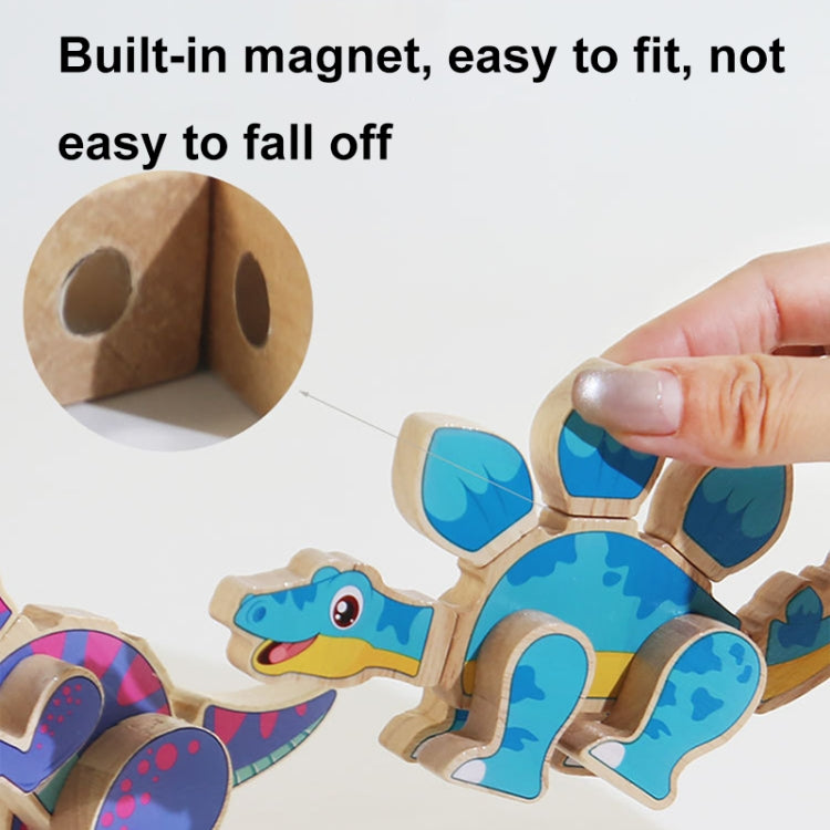 DIY Three-dimensional Cartoon Animal Wooden Assembly Building Blocks