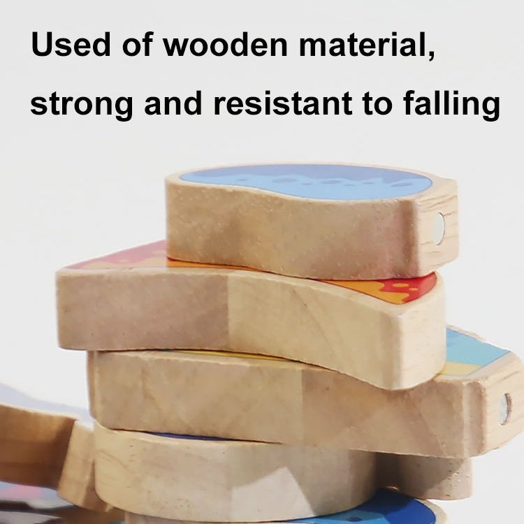 DIY Three-dimensional Cartoon Animal Wooden Assembly Building Blocks