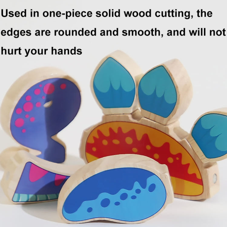 DIY Three-dimensional Cartoon Animal Wooden Assembly Building Blocks