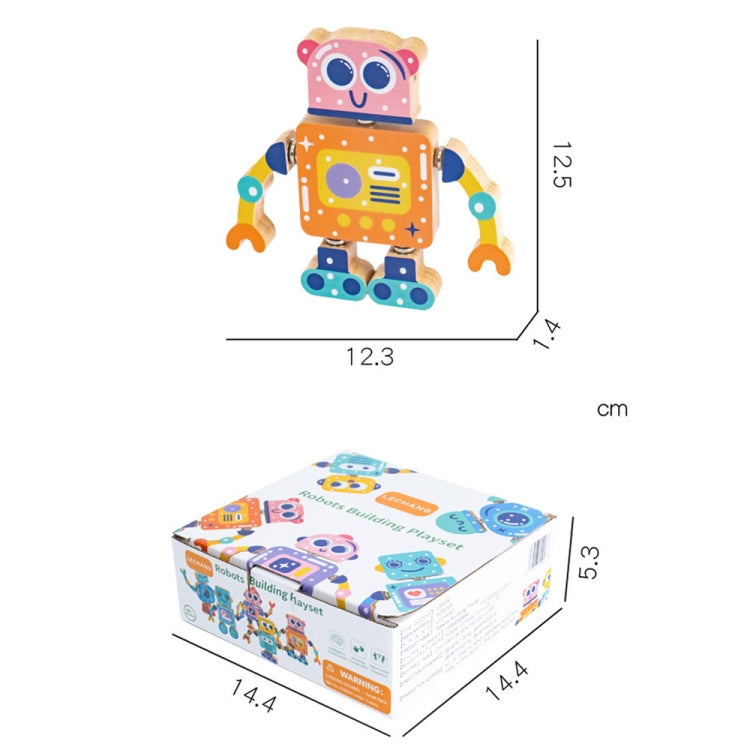 DIY Three-dimensional Cartoon Animal Wooden Assembly Building Blocks
