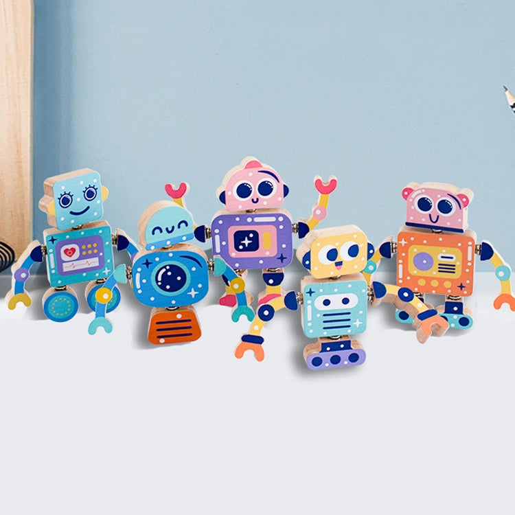 DIY Three-dimensional Cartoon Animal Wooden Assembly Building Blocks