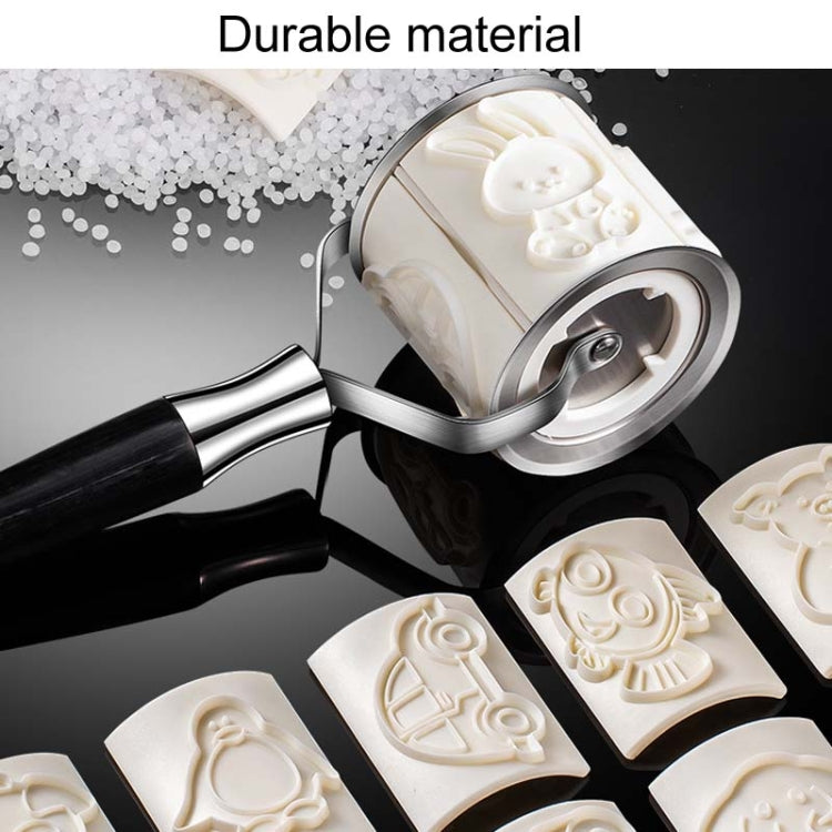 Household Stainless Steel Cookie Mold Multifunctional Magnetic DIY Baking Tool, Style: Roller Type