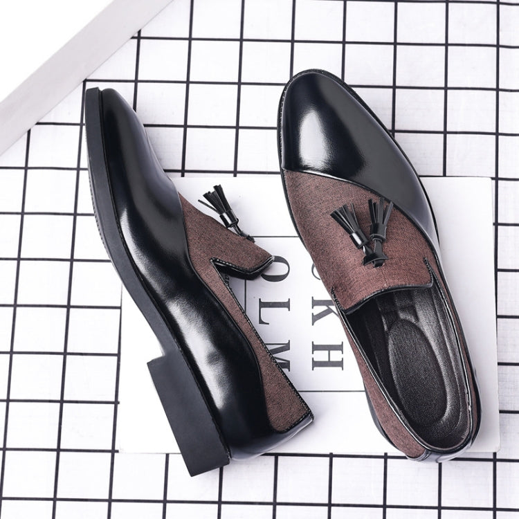 Men Dress Shoes Casual Business Formal Leather Shoes Trend Versatile Loafers, Size: 39