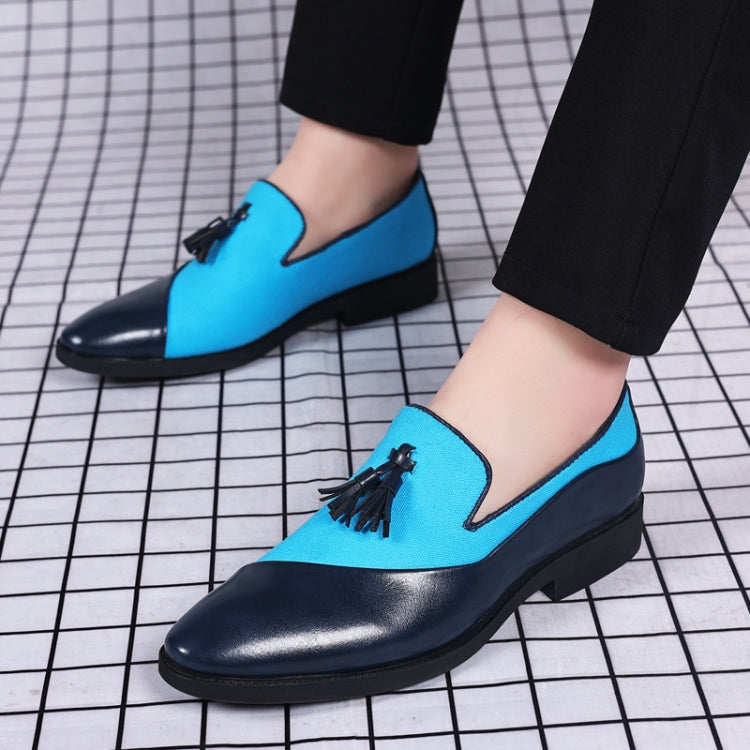 Men Dress Shoes Casual Business Formal Leather Shoes Trend Versatile Loafers, Size: 43
