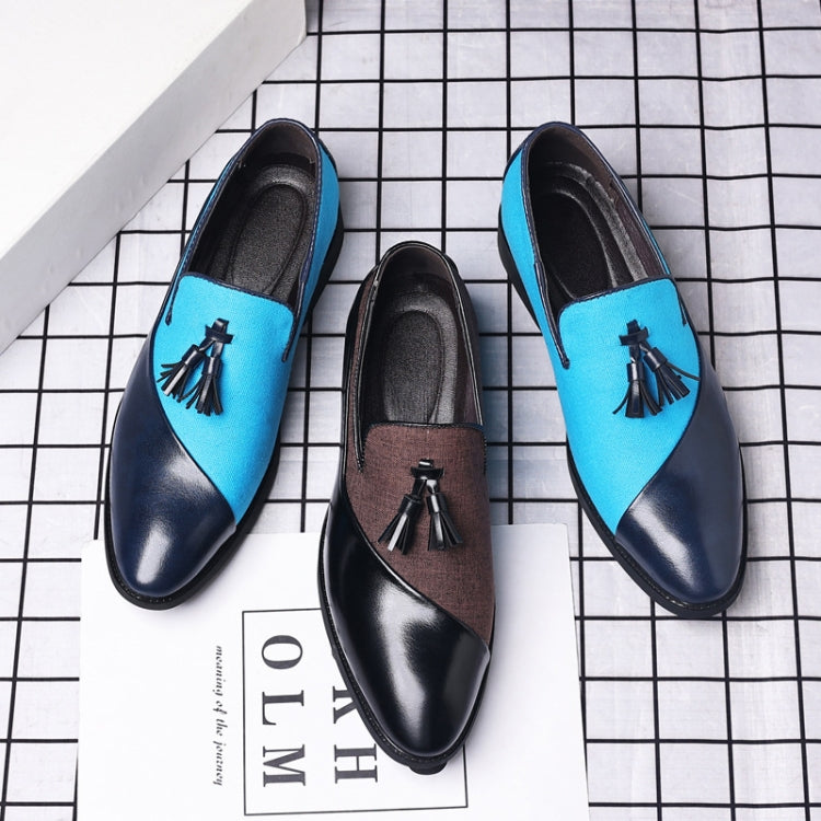 Men Dress Shoes Casual Business Formal Leather Shoes Trend Versatile Loafers, Size: 39