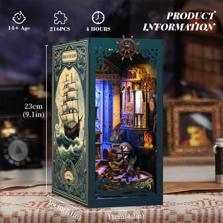 DIY Assembled LED Three-dimensional Undersea Fantasy Bookend Model Children Luminous Toy