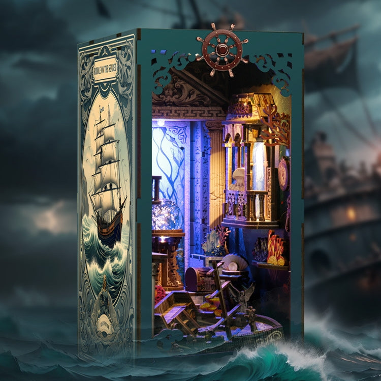 DIY Assembled LED Three-dimensional Undersea Fantasy Bookend Model Children Luminous Toy