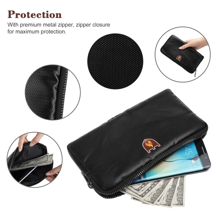 Fireproof and Waterproof Protective Bag for Digital Accessories Valuables 7.87x4.3x0.78 Inch