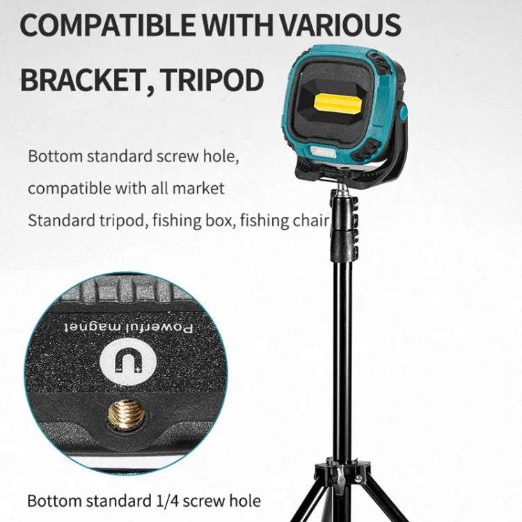 E-SMARTER W895-1 COB Portable Rechargeable Floodlight Work Light, Battery Not Included