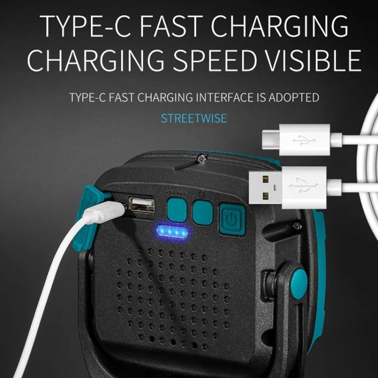 E-SMARTER W895-1 COB Portable Rechargeable Floodlight Work Light, Battery Not Included