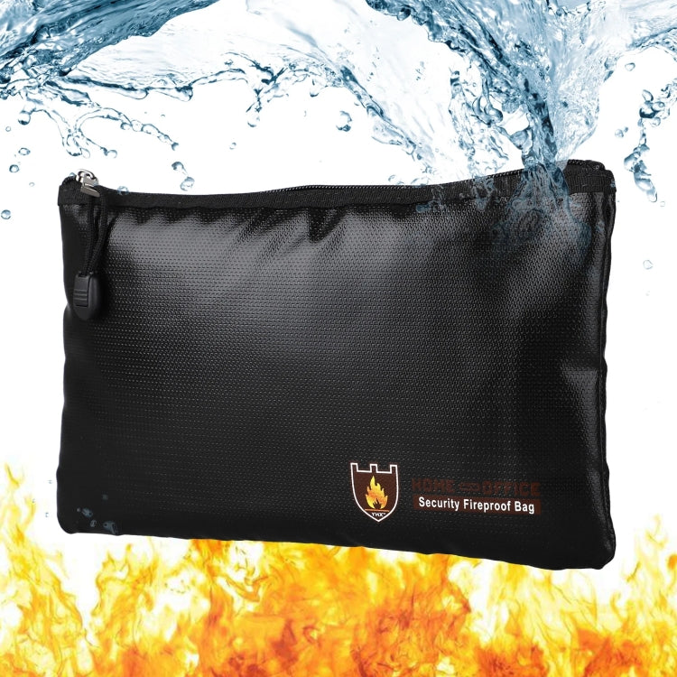 10.6x6.3in Fireproof Waterproof Document And Money Bag Cash Envelope For Jewelry Passport Valuables