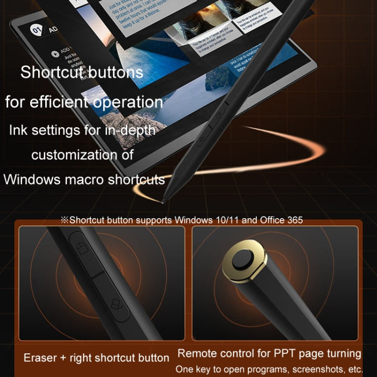 C582S For Microsoft Surface Stylus Pen Anti-Mistouch 4096 Pressure Sensitive Touch Pen Support lnk Bluetooth Function