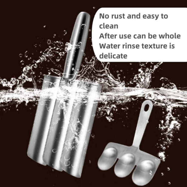 Stainless Steel Meatball Maker Household Fishball Shrimp Sauce Mold, Style: Single Cylinder