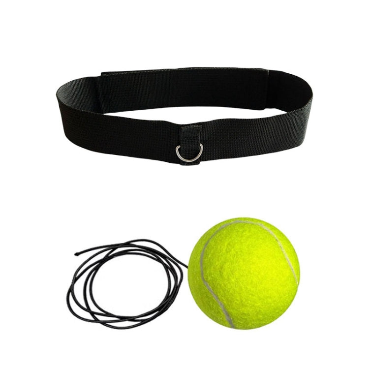 Boxing Reflex Training Ball Indoor Fitness Sports Recreation Combat Fighting With Headband Boxing Speed Ball, Color: Tennis Ball Yellow