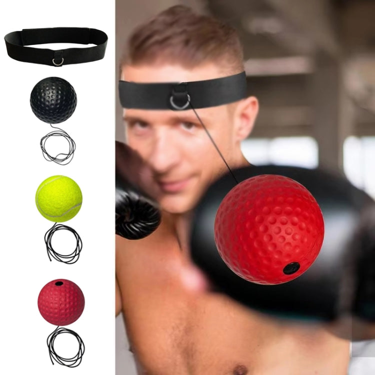 Boxing Reflex Training Ball Indoor Fitness Sports Recreation Combat Fighting With Headband Boxing Speed Ball, Color: PU Ball Black