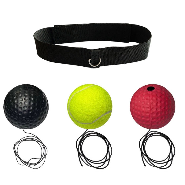 Boxing Reflex Training Ball Indoor Fitness Sports Recreation Combat Fighting With Headband Boxing Speed Ball, Color: PU Ball Black