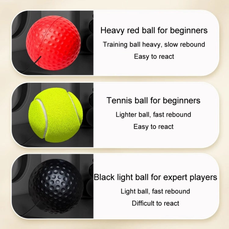 Boxing Reflex Training Ball Indoor Fitness Sports Recreation Combat Fighting With Headband Boxing Speed Ball, Color: PU Ball Black