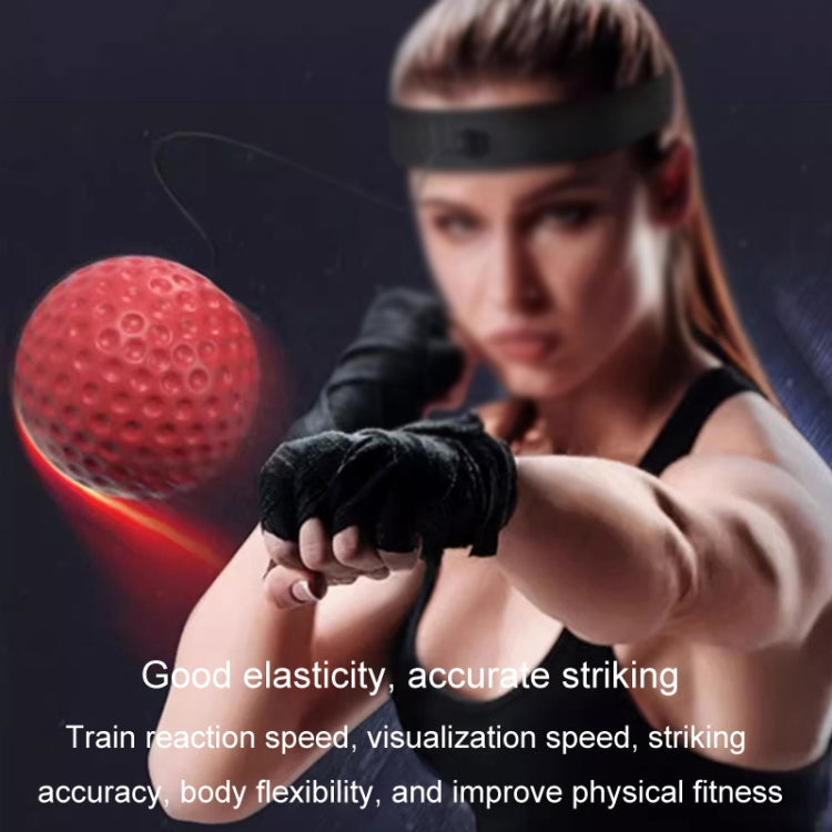 Boxing Reflex Training Ball Indoor Fitness Sports Recreation Combat Fighting With Headband Boxing Speed Ball, Color: Tennis Ball Yellow