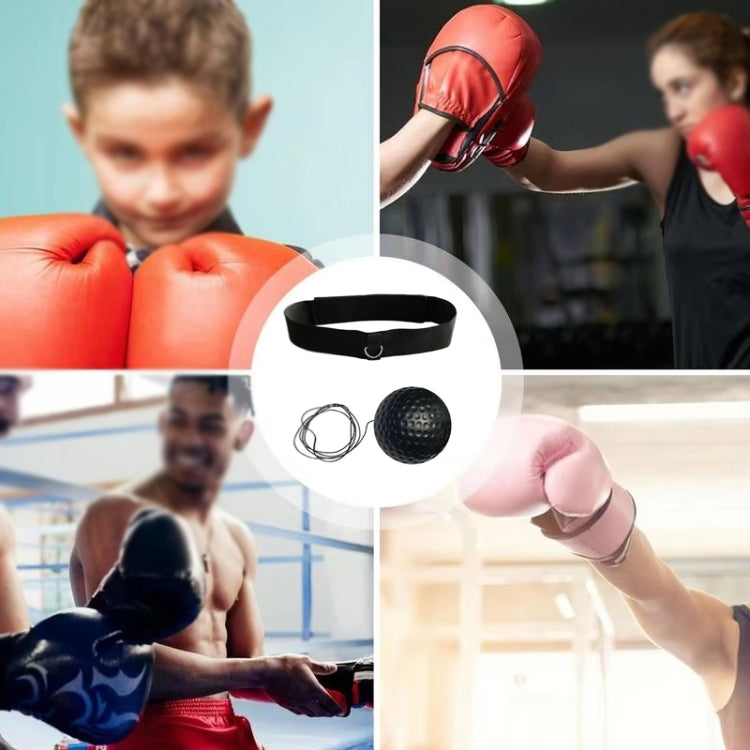 Boxing Reflex Training Ball Indoor Fitness Sports Recreation Combat Fighting With Headband Boxing Speed Ball, Color: Tennis Ball Yellow