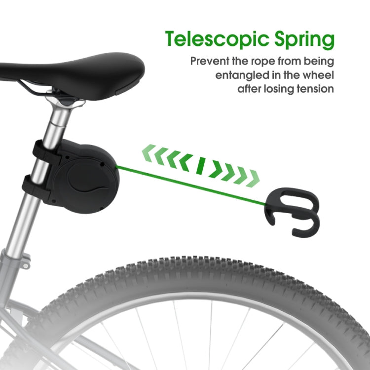 Parent-child Bicycle Trailer Device Towing Rope - Black