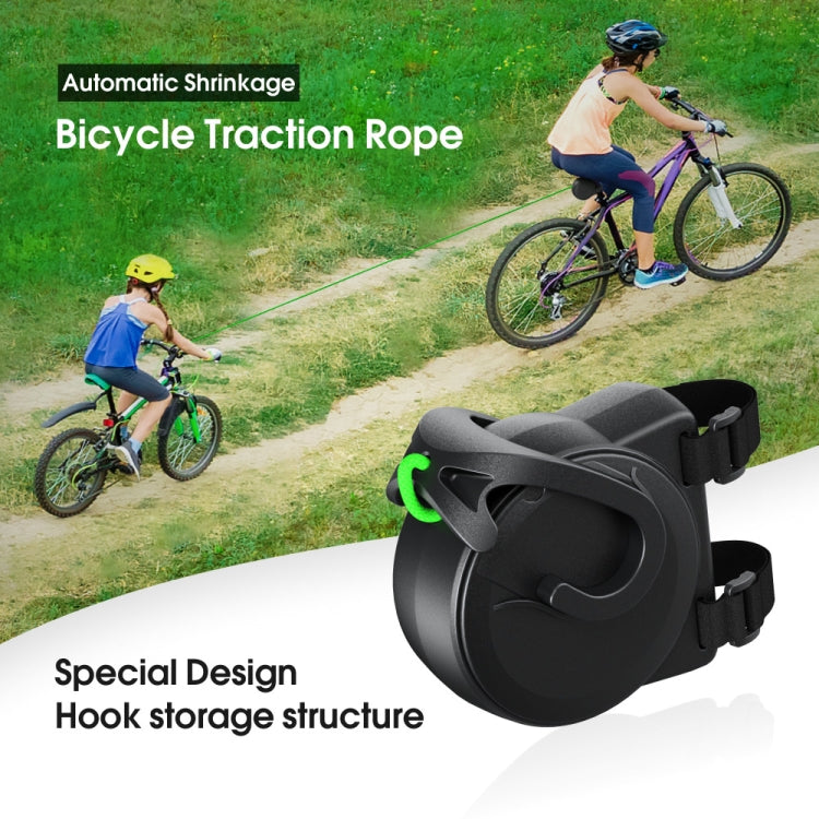 Parent-child Bicycle Trailer Device Towing Rope - Black