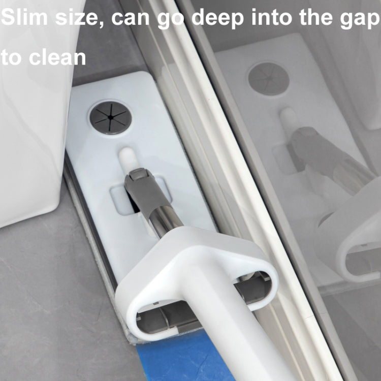 63cm Two-section Rod Mini Hands-free Washing Multifunctional Mop 2-in-1 Glass Cleaner and Scraper
