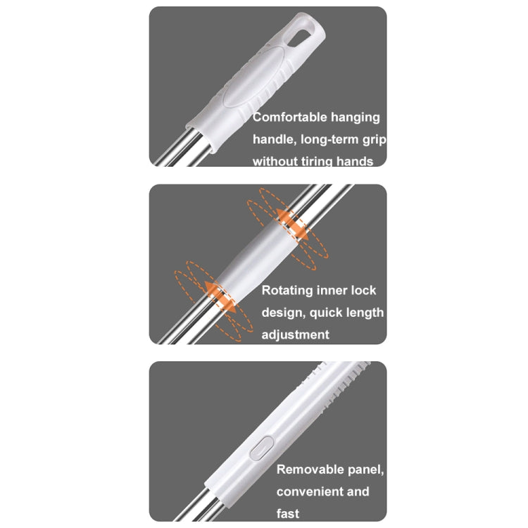 Multifunctional Household Telescopic Rod Double-sided Window Cleaner, Size: Two-section Rod