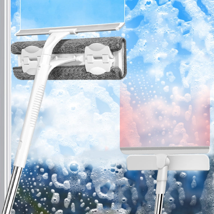 Multifunctional Household Telescopic Rod Double-sided Window Cleaner, Size: Two-section Rod