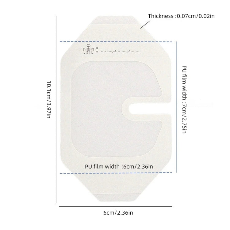 10pcs /Pack Transparent Dressing Waterproof Adhesive Clear Bandages 6x7cm