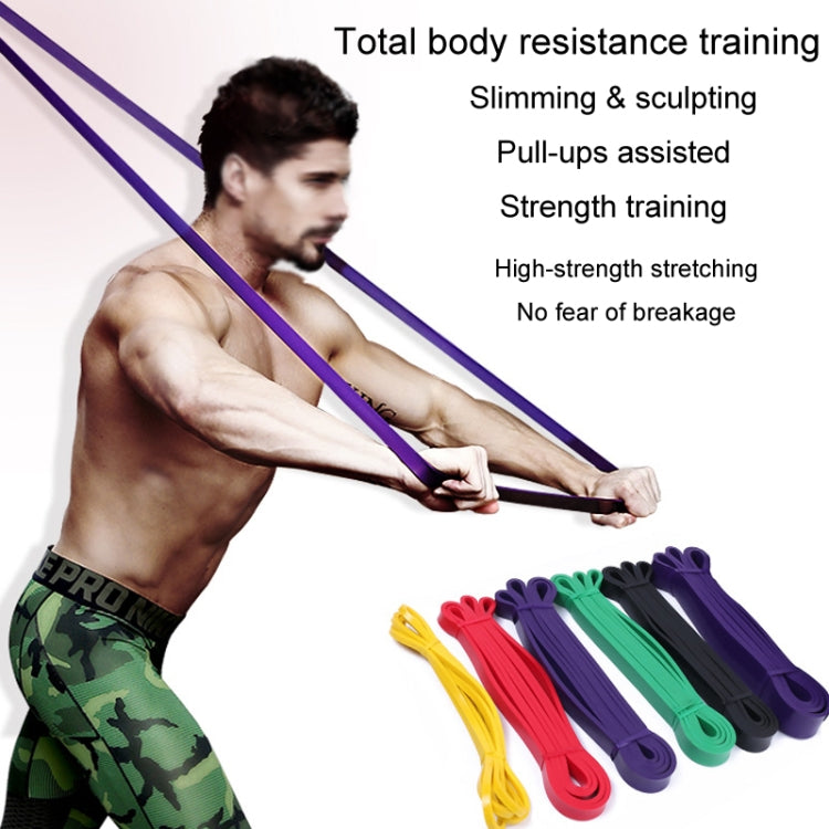 Resistance Band Latex Strength Training Resistance Ring Pull-Ups Assisted Ring Yoga Elastic Band, Spec: 2080x4.5x22mm Black