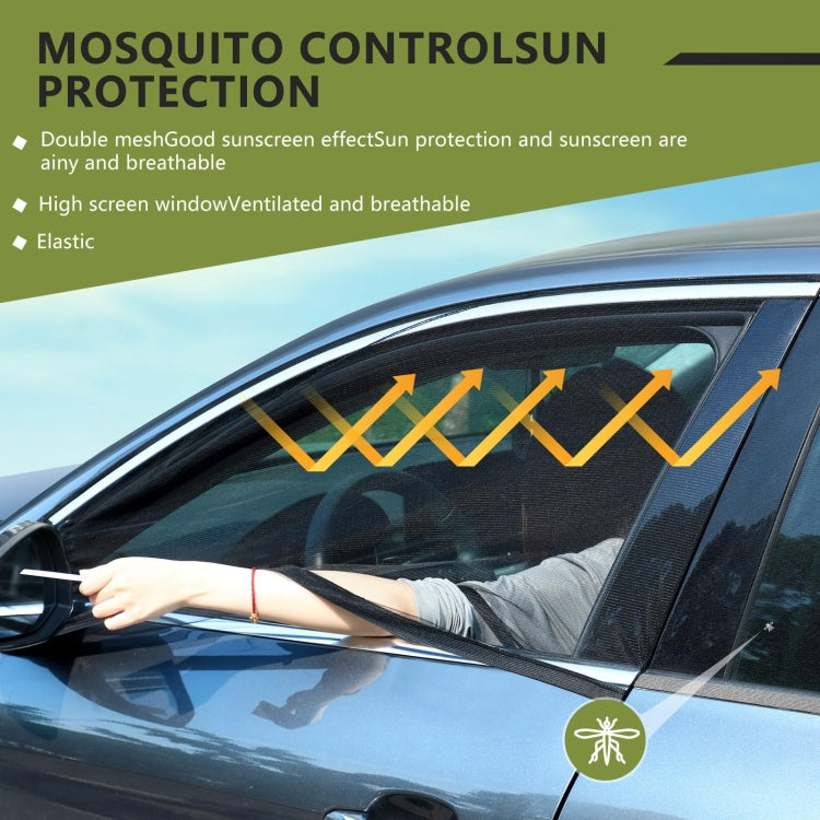 Car Rear Trunk Ventilation Shade Anti-mosquito Screen Cover, Size: XL - Set