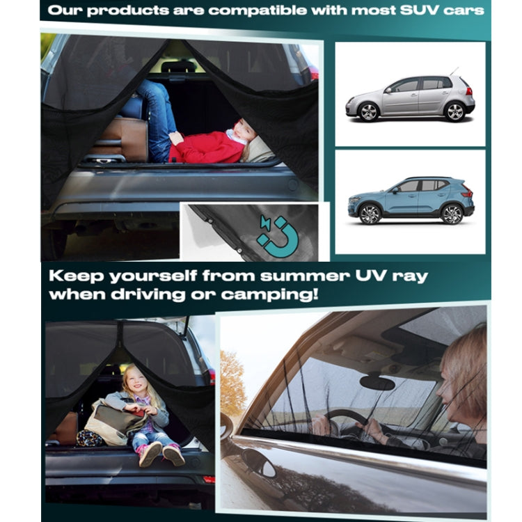 Car Rear Trunk Ventilation Shade Anti-mosquito Screen Cover, Size: M - Set