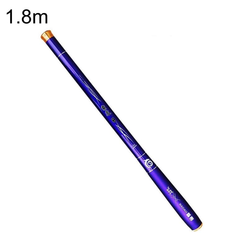 1.8m Pocket Telescopic Short Section Fishing Rod Carbon Stream Ultra Light Super Hard Mini Fishing Hand Pole