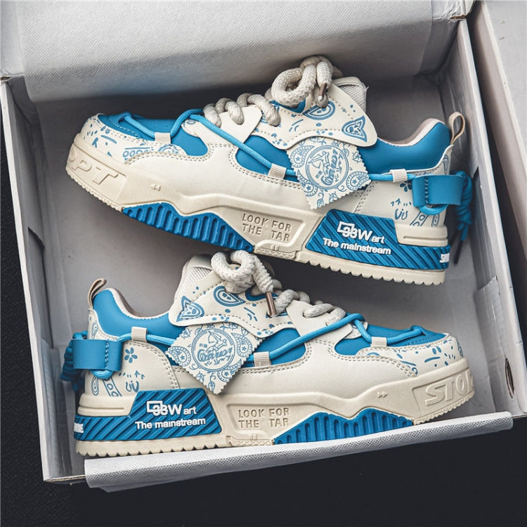 Men Casual Board Shoes Sneaker Versatile Sports Thick Sole Height Increasing Trend Shoes, Size: 42