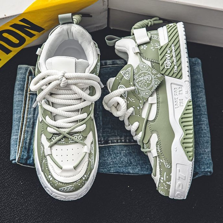 Men Casual Board Shoes Sneaker Versatile Sports Thick Sole Height Increasing Trend Shoes, Size: 44