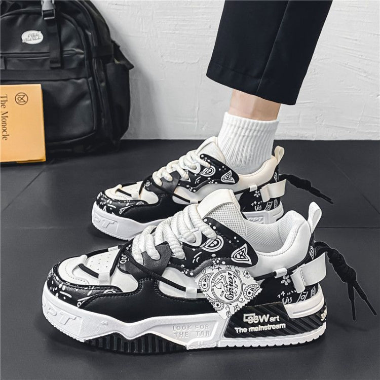 Men Casual Board Shoes Sneaker Versatile Sports Thick Sole Height Increasing Trend Shoes, Size: 39