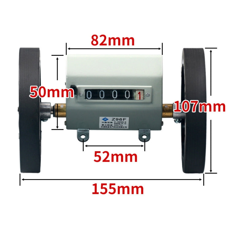 High-precision Mechanical Meter/Yard Counter For Roller-type Textile Machines, Specification: Z96-F Meter Counter 5 Digits