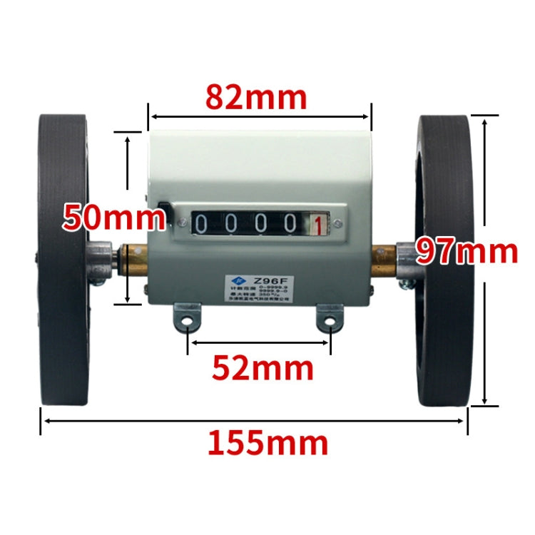High-precision Mechanical Meter/Yard Counter For Roller-type Textile Machines, Specification: Z96-F Yard Counter 5 Digits