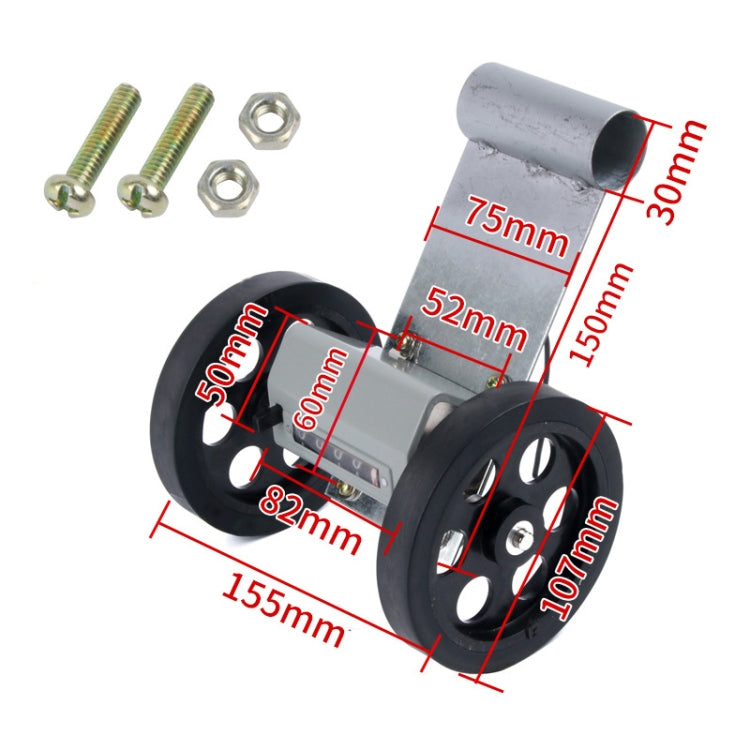 High-precision Mechanical Meter/Yard Counter For Roller-type Textile Machines, Specification: Z96-F Meter Counter + Bracket