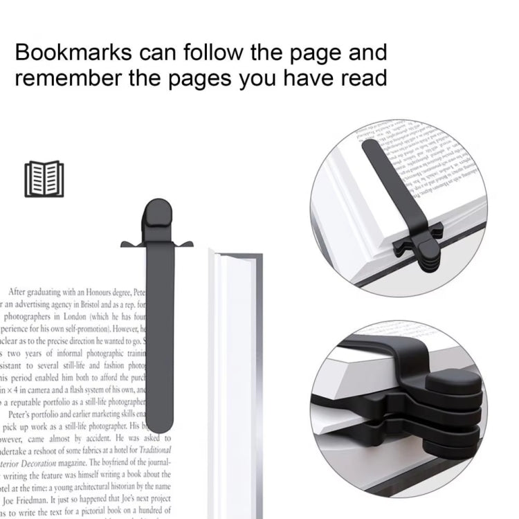 Silicone Magnetic Bookmark Follows The Page Turning Reading Auxiliary Tools