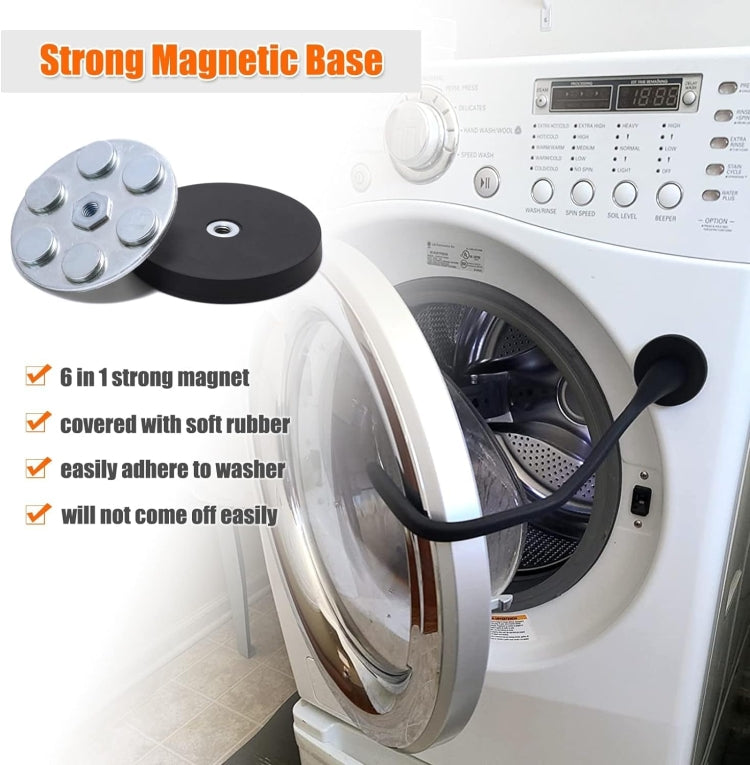 Universal Flexible Magnetic Washing Machine Door Stopper Front Load Washer Door Prop 66mm White