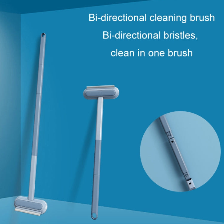 Multi-function Hair Brush Pet Cats Sticky Hair Remover Carpet Bed Hair Gauze Window Cleaner - Blue