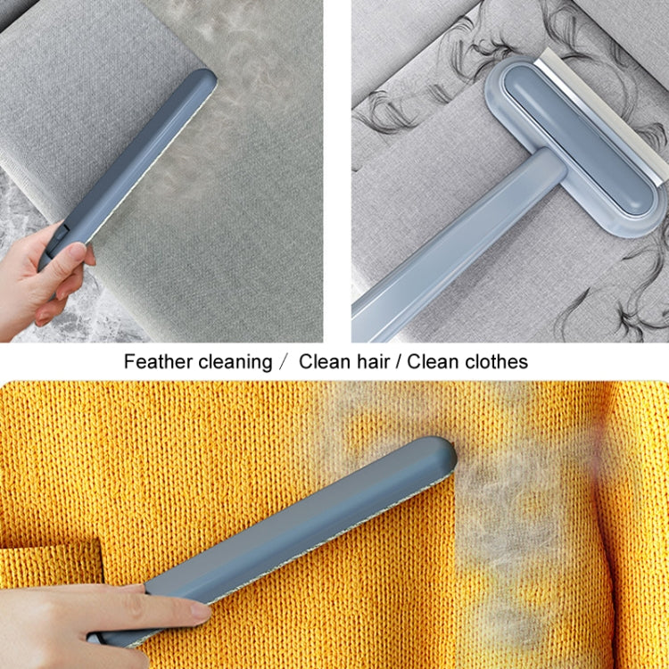 Multi-function Hair Brush Pet Cats Sticky Hair Remover Carpet Bed Hair Gauze Window Cleaner - Blue