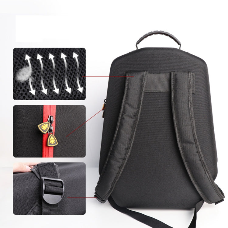 For PS5 Slim Game Console Controller Accessories Storage Bag Waterproof Backpack - Black